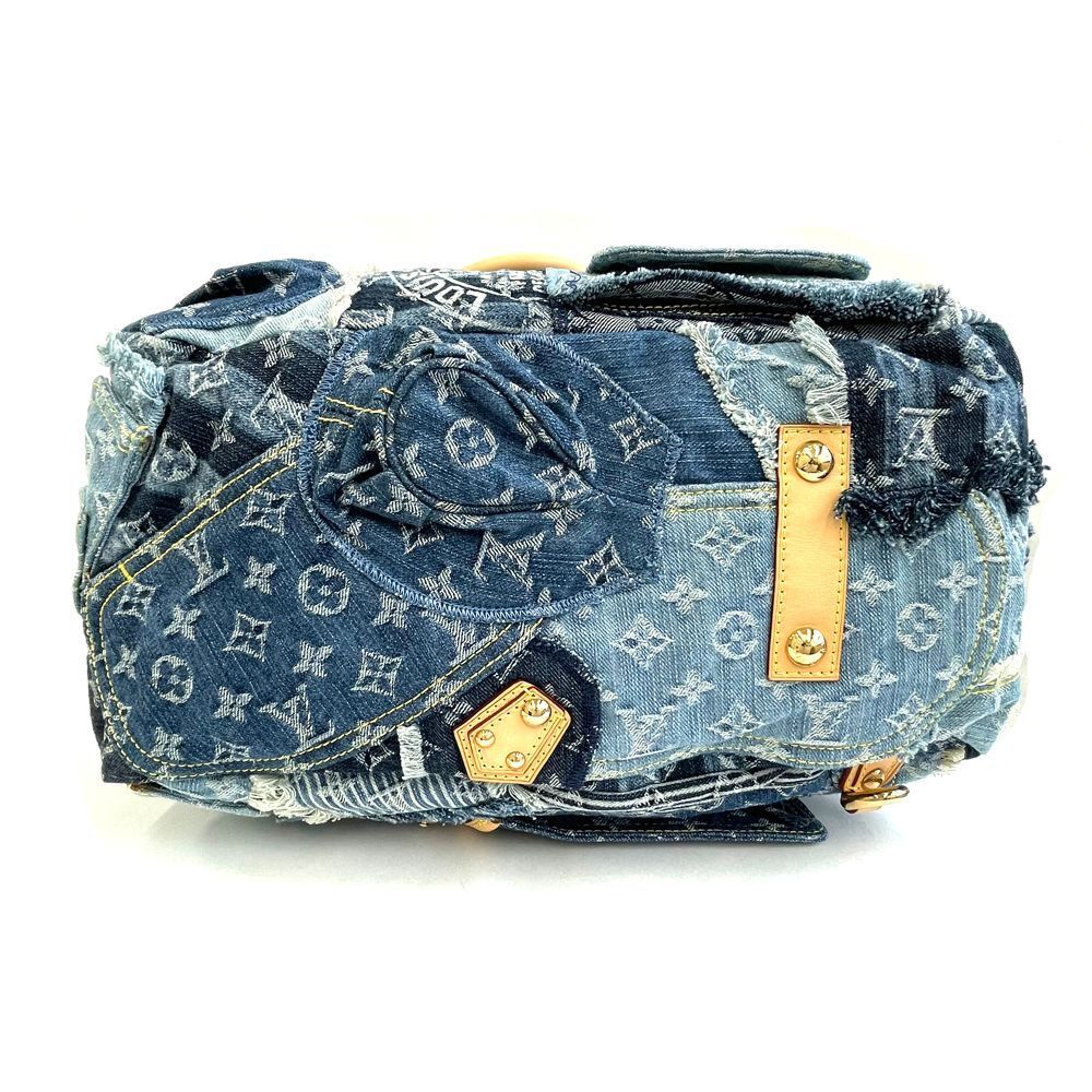 Louis Vuitton Monogram Denim Patchwork Bowery Tot… - image 4